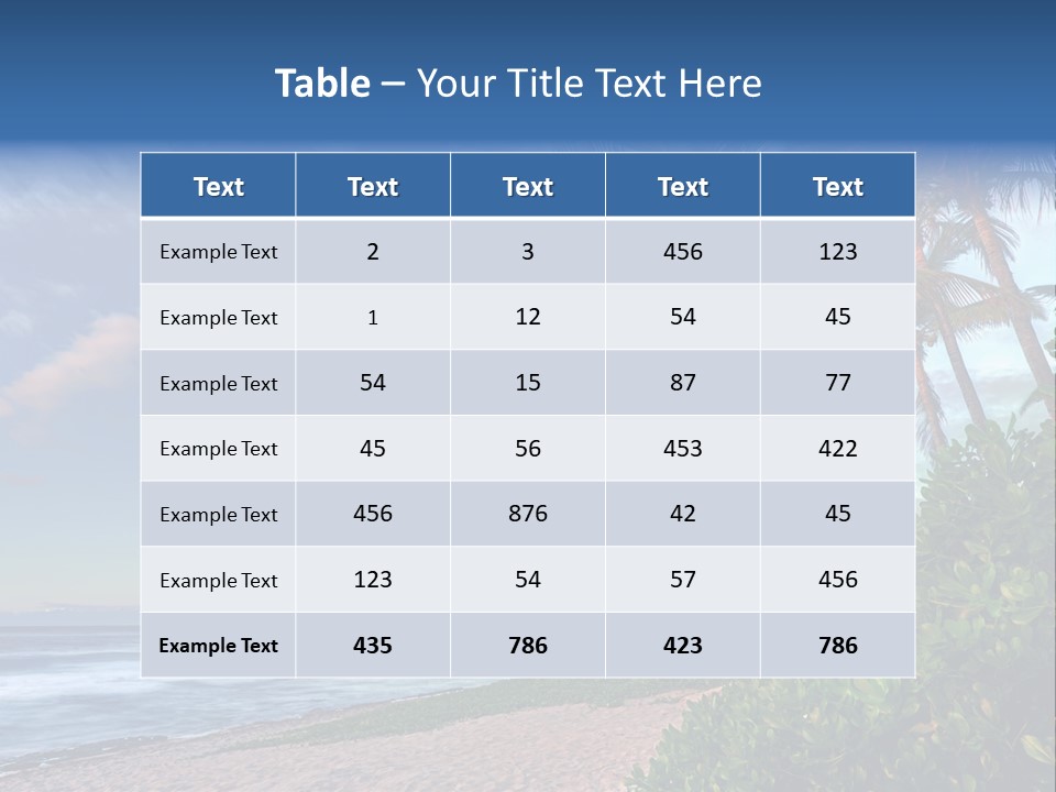 Meeting Horizon Sea PowerPoint Template