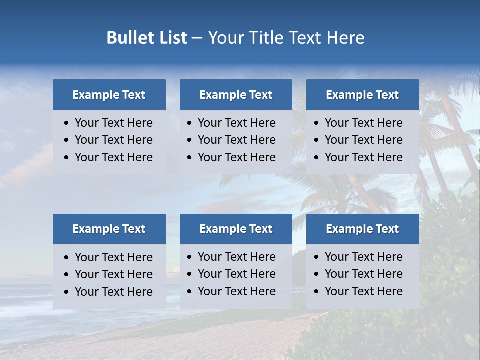 Meeting Horizon Sea PowerPoint Template