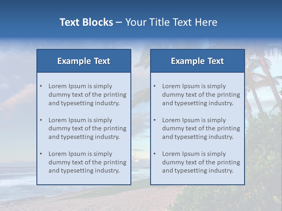 Meeting Horizon Sea PowerPoint Template