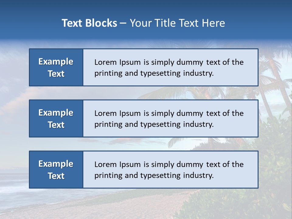 Meeting Horizon Sea PowerPoint Template