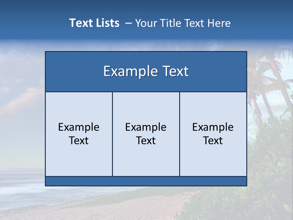 Meeting Horizon Sea PowerPoint Template