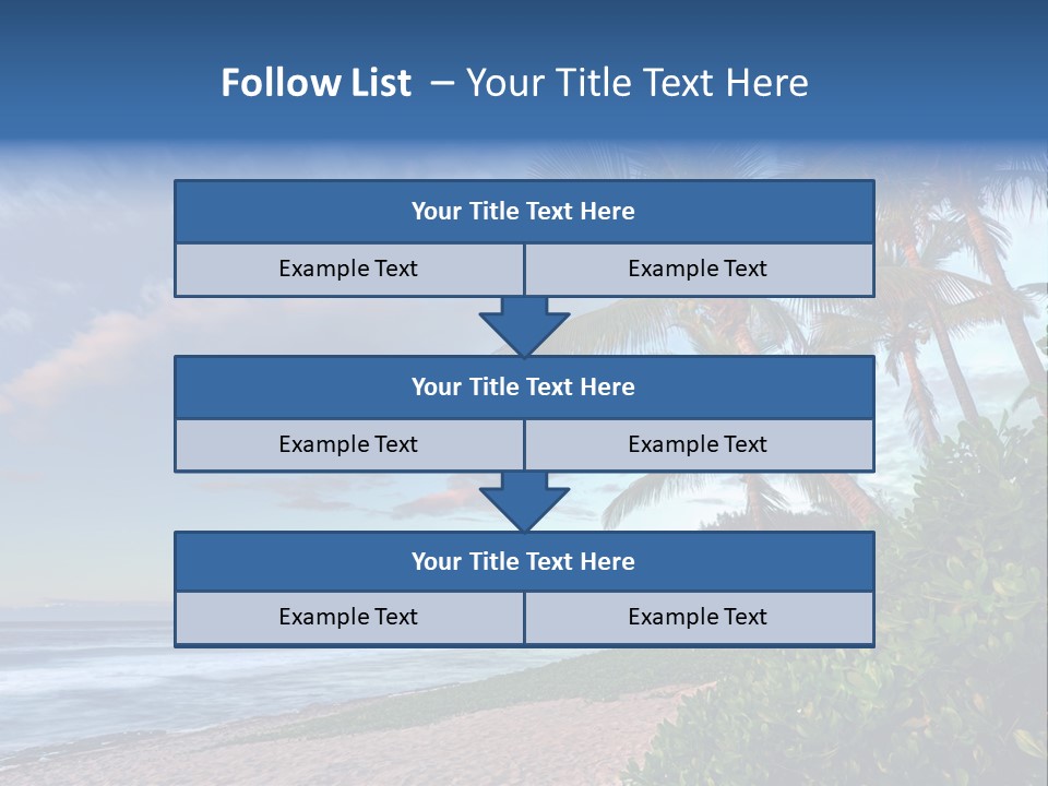 Meeting Horizon Sea PowerPoint Template