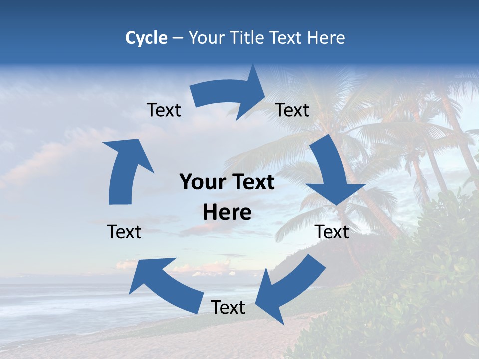 Meeting Horizon Sea PowerPoint Template