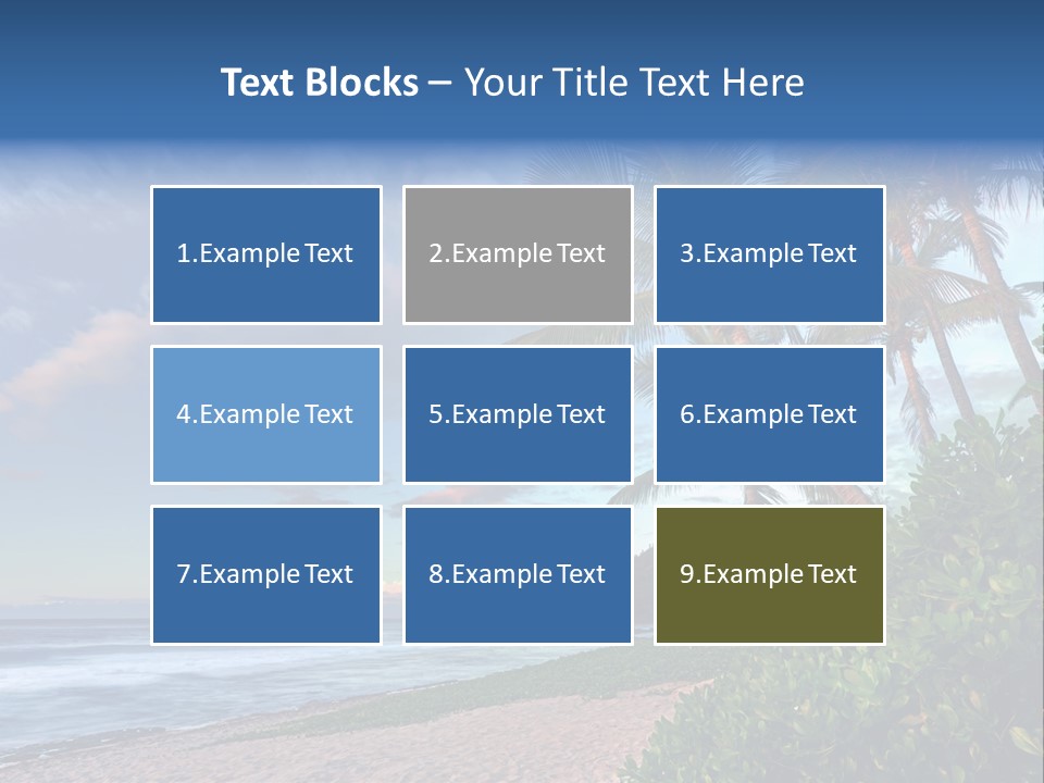 Meeting Horizon Sea PowerPoint Template