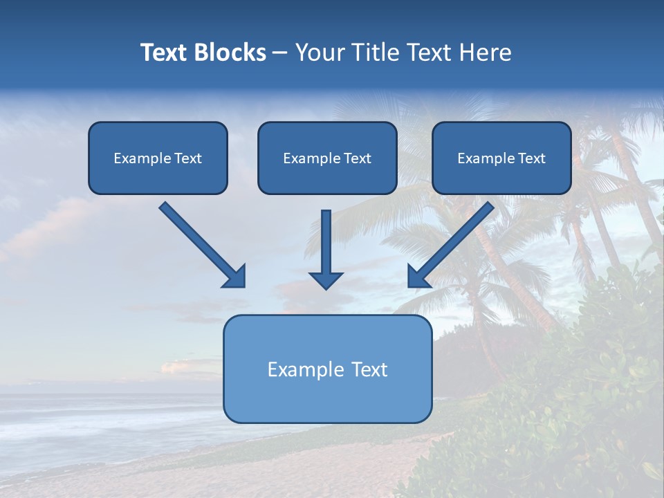 Meeting Horizon Sea PowerPoint Template