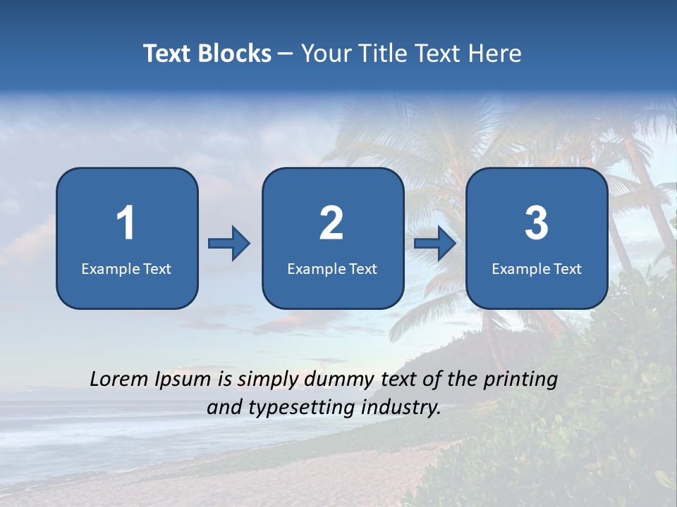 Meeting Horizon Sea PowerPoint Template