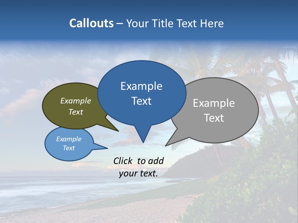 Meeting Horizon Sea PowerPoint Template