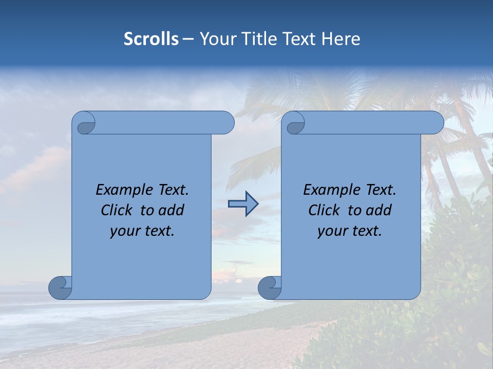 Meeting Horizon Sea PowerPoint Template