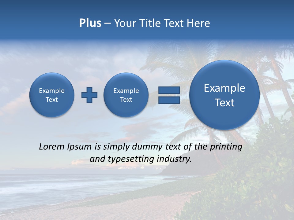 Meeting Horizon Sea PowerPoint Template
