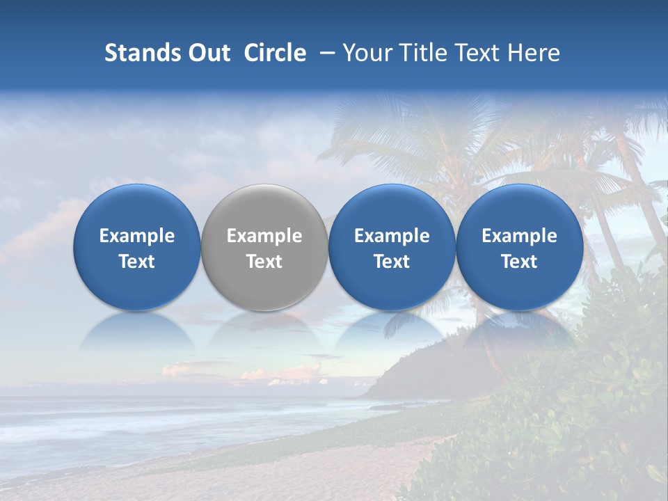 Meeting Horizon Sea PowerPoint Template