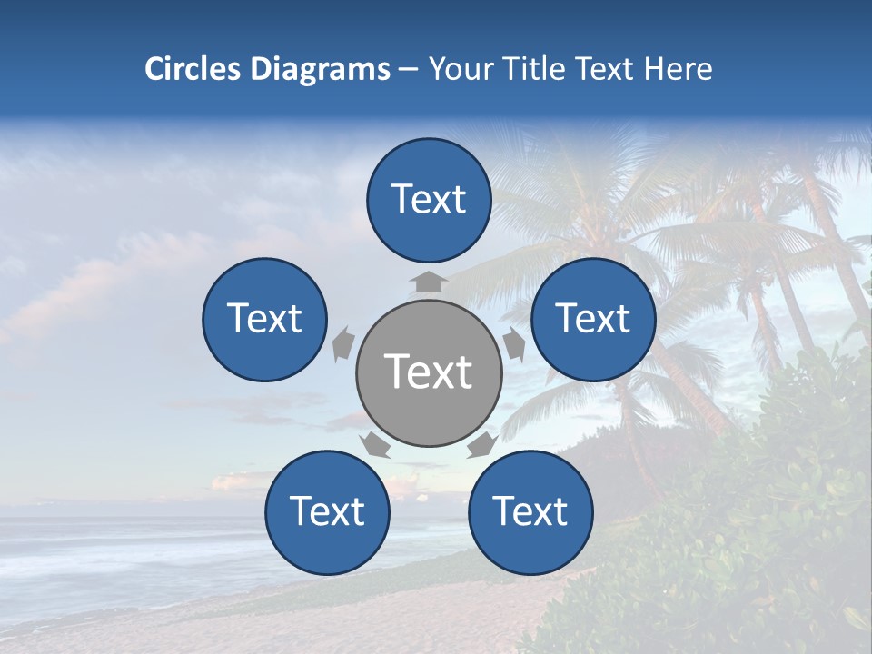 Meeting Horizon Sea PowerPoint Template
