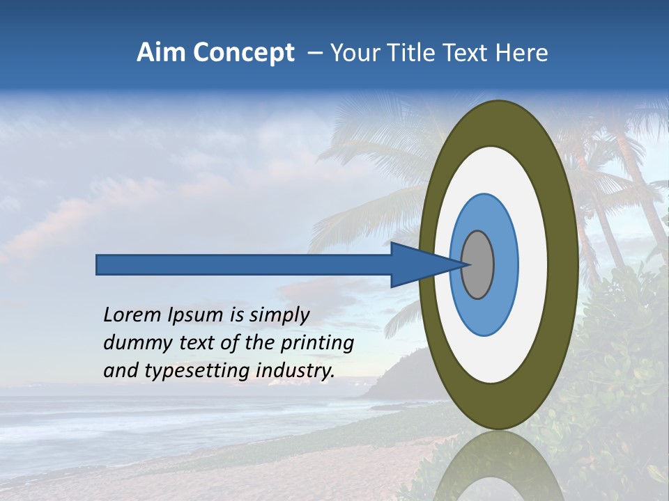 Meeting Horizon Sea PowerPoint Template
