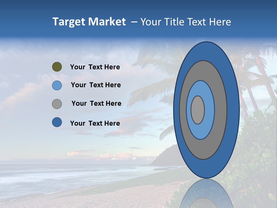 Meeting Horizon Sea PowerPoint Template