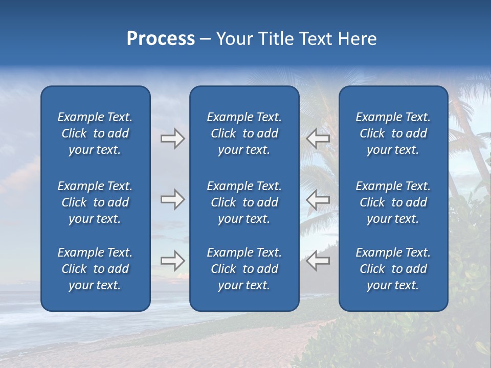 Meeting Horizon Sea PowerPoint Template