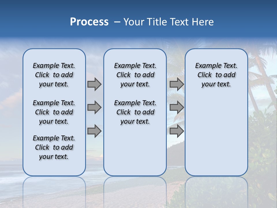 Meeting Horizon Sea PowerPoint Template