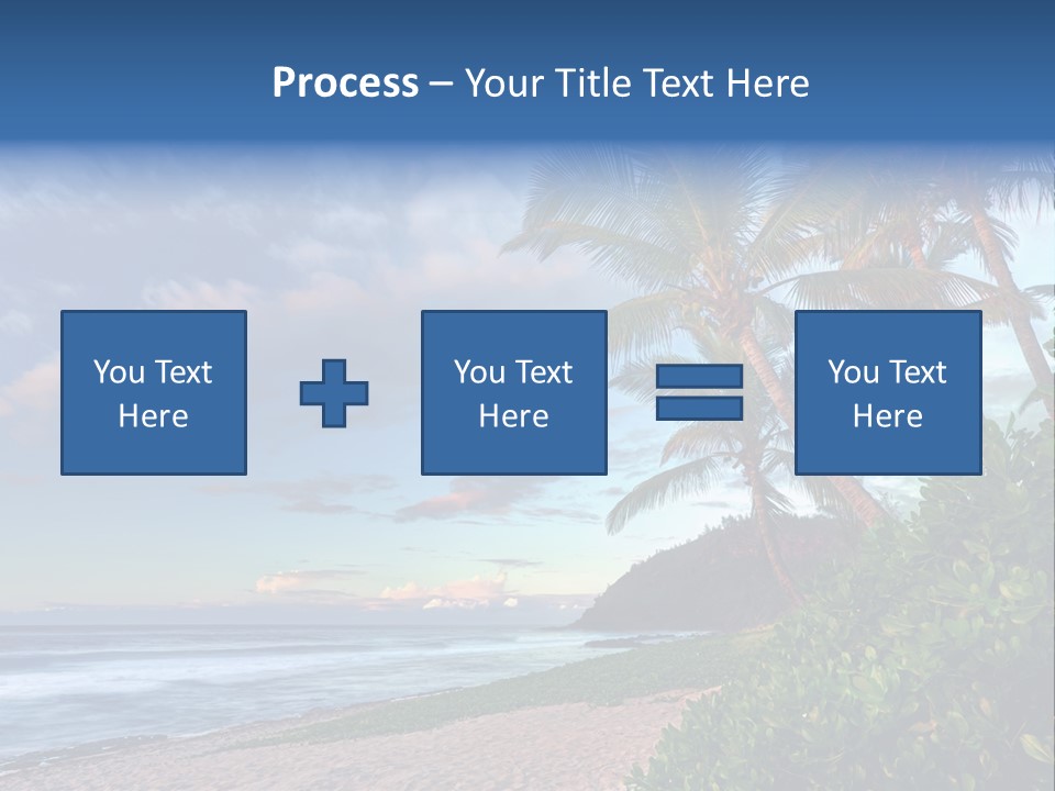 Meeting Horizon Sea PowerPoint Template