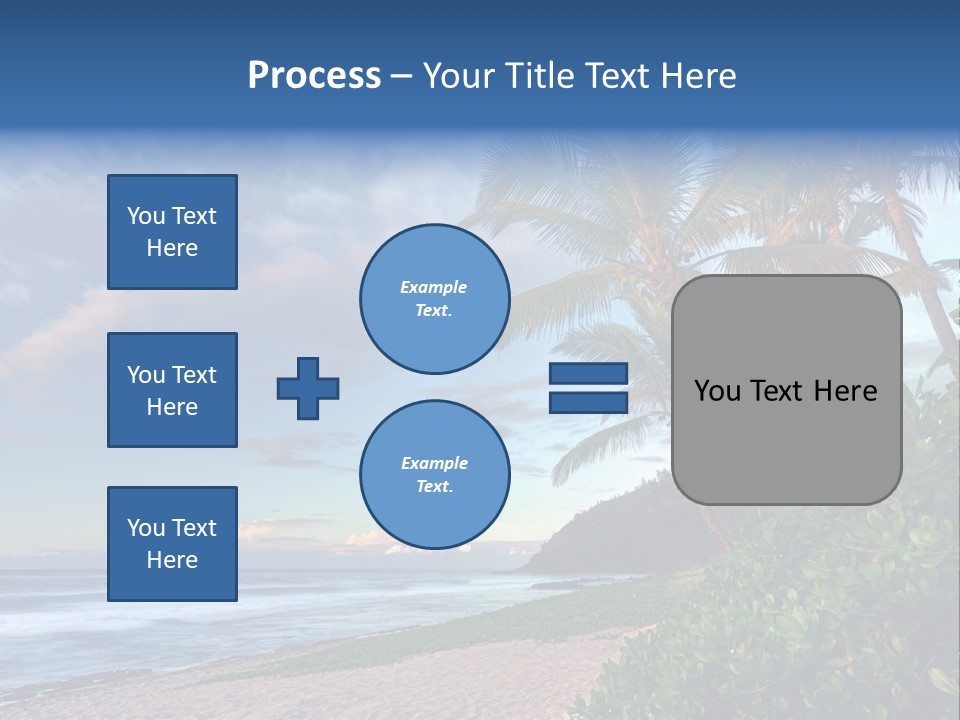 Meeting Horizon Sea PowerPoint Template