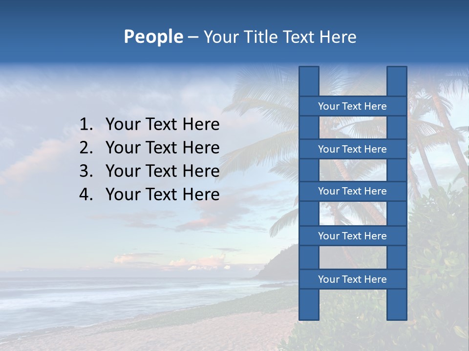 Meeting Horizon Sea PowerPoint Template
