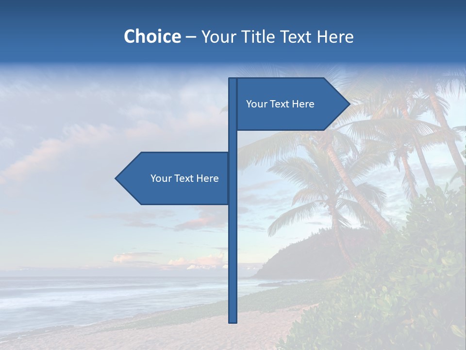 Meeting Horizon Sea PowerPoint Template