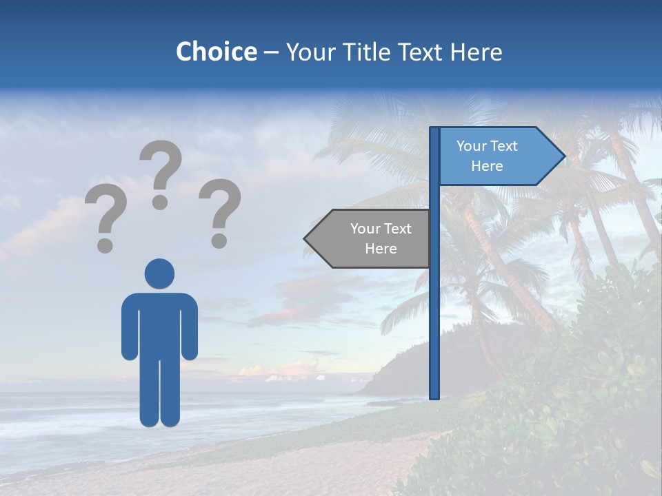 Meeting Horizon Sea PowerPoint Template