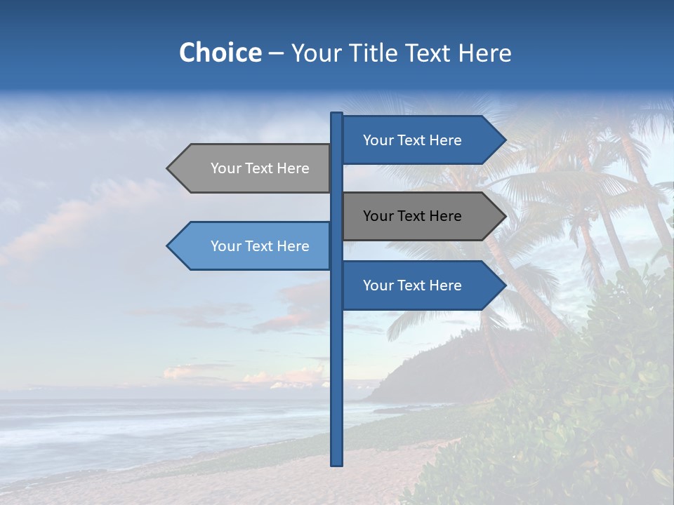 Meeting Horizon Sea PowerPoint Template