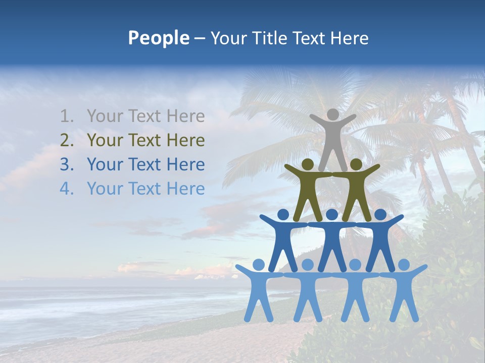 Meeting Horizon Sea PowerPoint Template