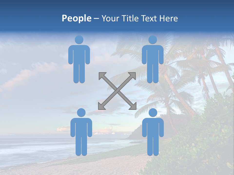 Meeting Horizon Sea PowerPoint Template