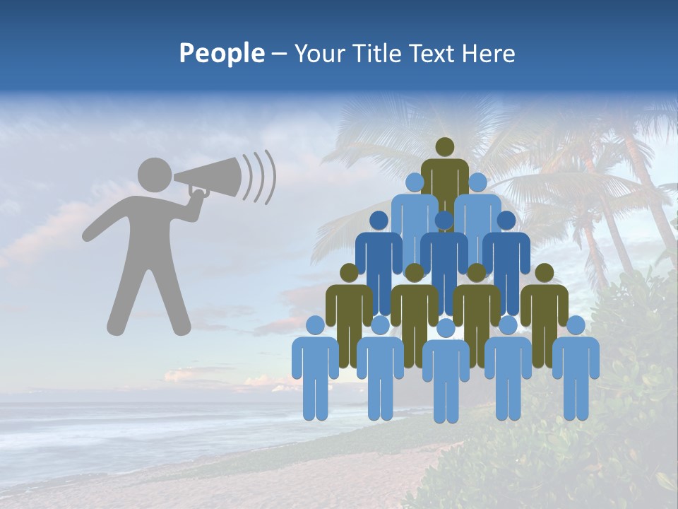 Meeting Horizon Sea PowerPoint Template