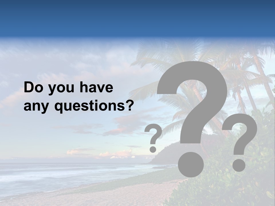 Meeting Horizon Sea PowerPoint Template