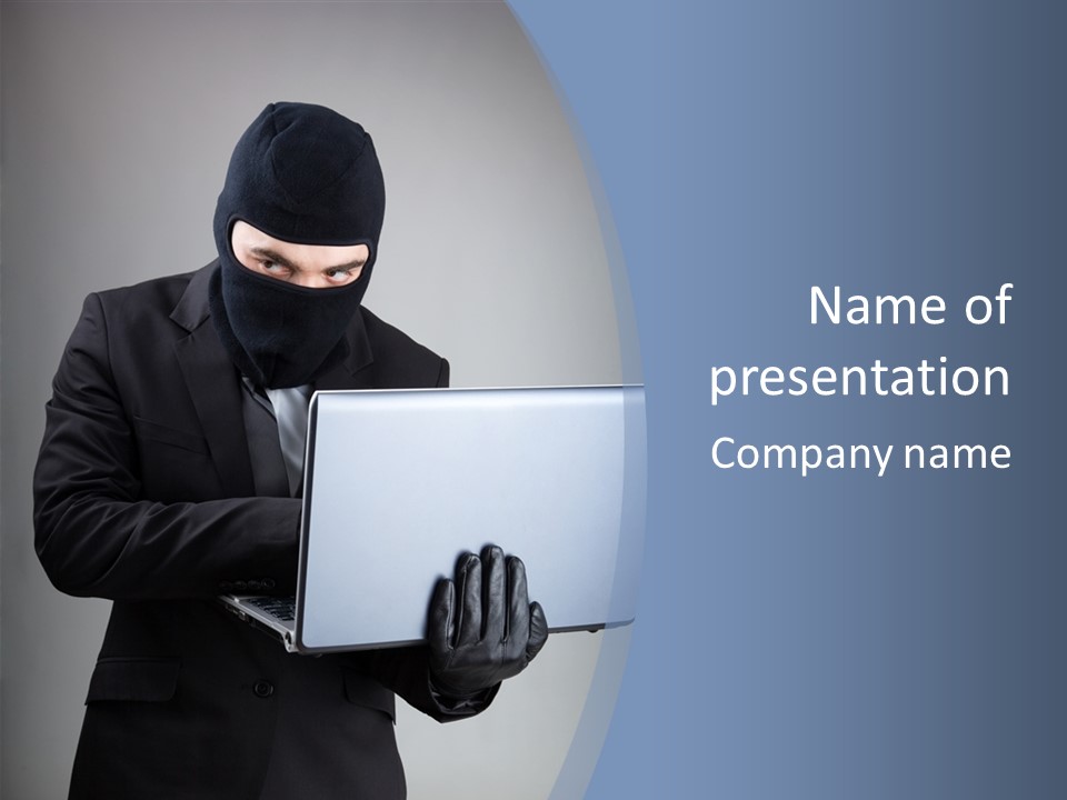 Corporate Keyboard Secure PowerPoint Template