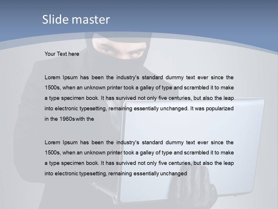 Corporate Keyboard Secure PowerPoint Template