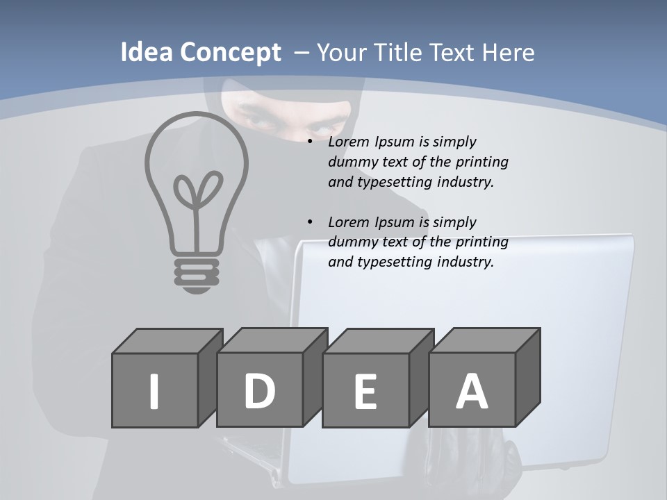 Corporate Keyboard Secure PowerPoint Template