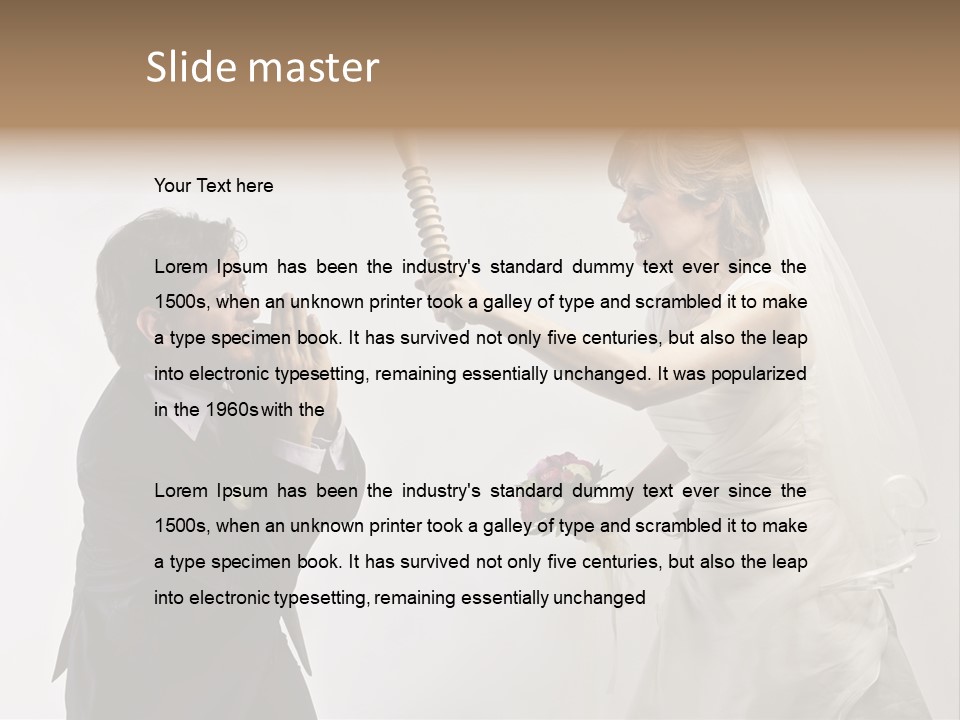 Bouquet Flower Scream PowerPoint Template