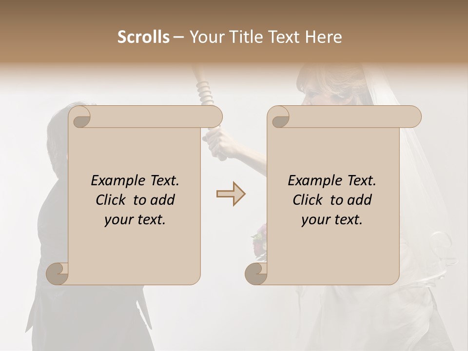 Bouquet Flower Scream PowerPoint Template