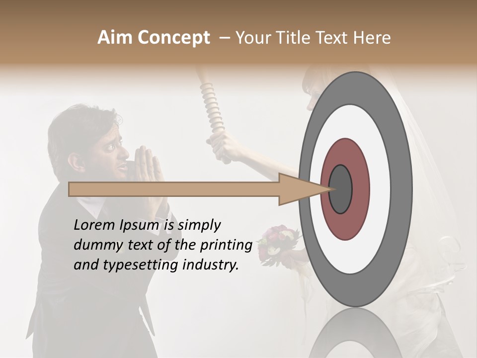 Bouquet Flower Scream PowerPoint Template