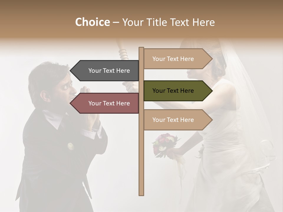 Bouquet Flower Scream PowerPoint Template