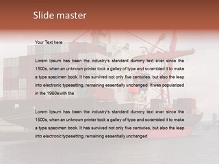 Carrier International Port PowerPoint Template