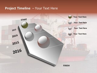 Carrier International Port PowerPoint Template