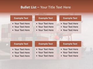 Carrier International Port PowerPoint Template
