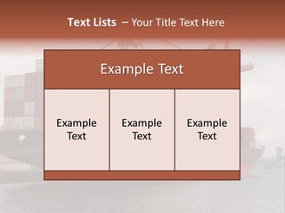 Carrier International Port PowerPoint Template
