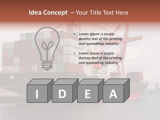 Carrier International Port PowerPoint Template
