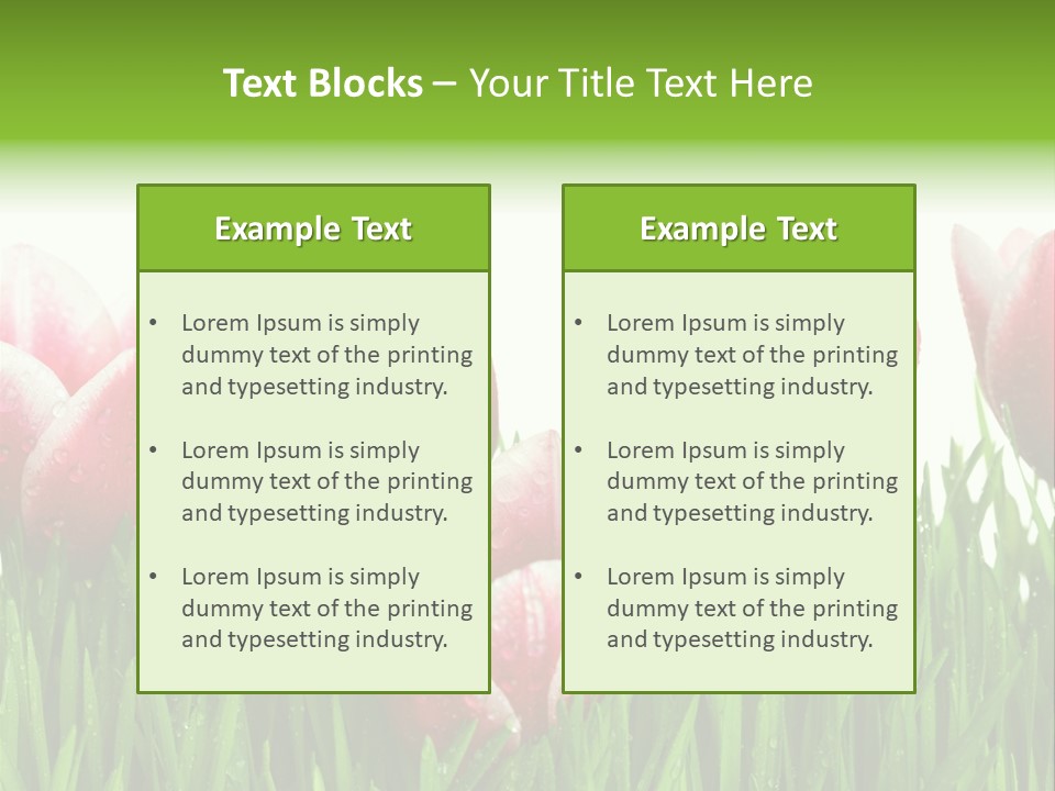Water Raindrop Drop PowerPoint Template