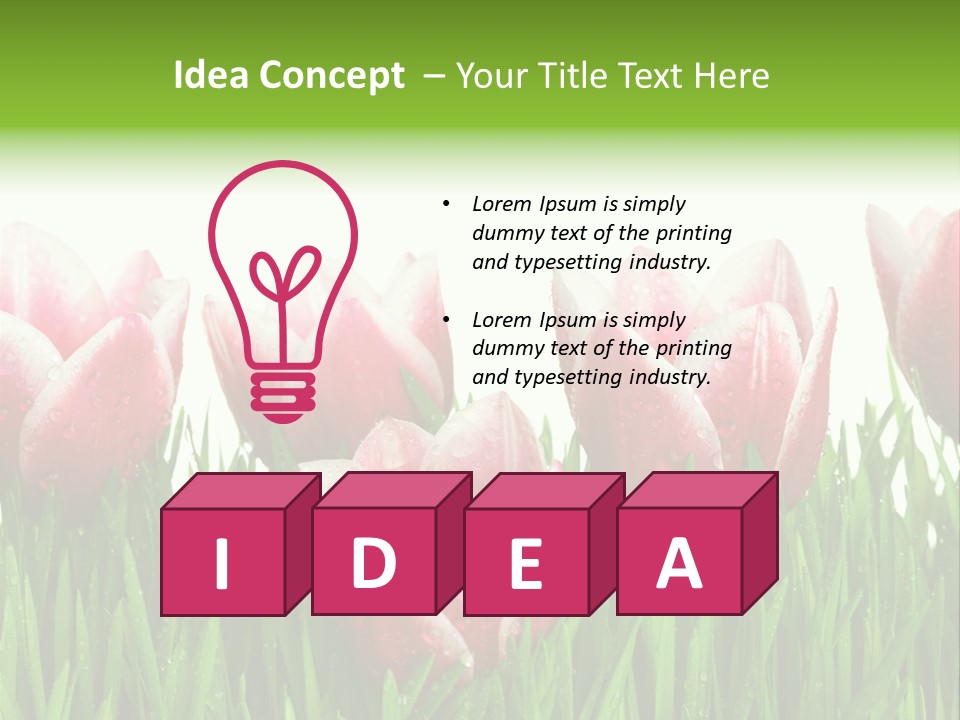 Water Raindrop Drop PowerPoint Template