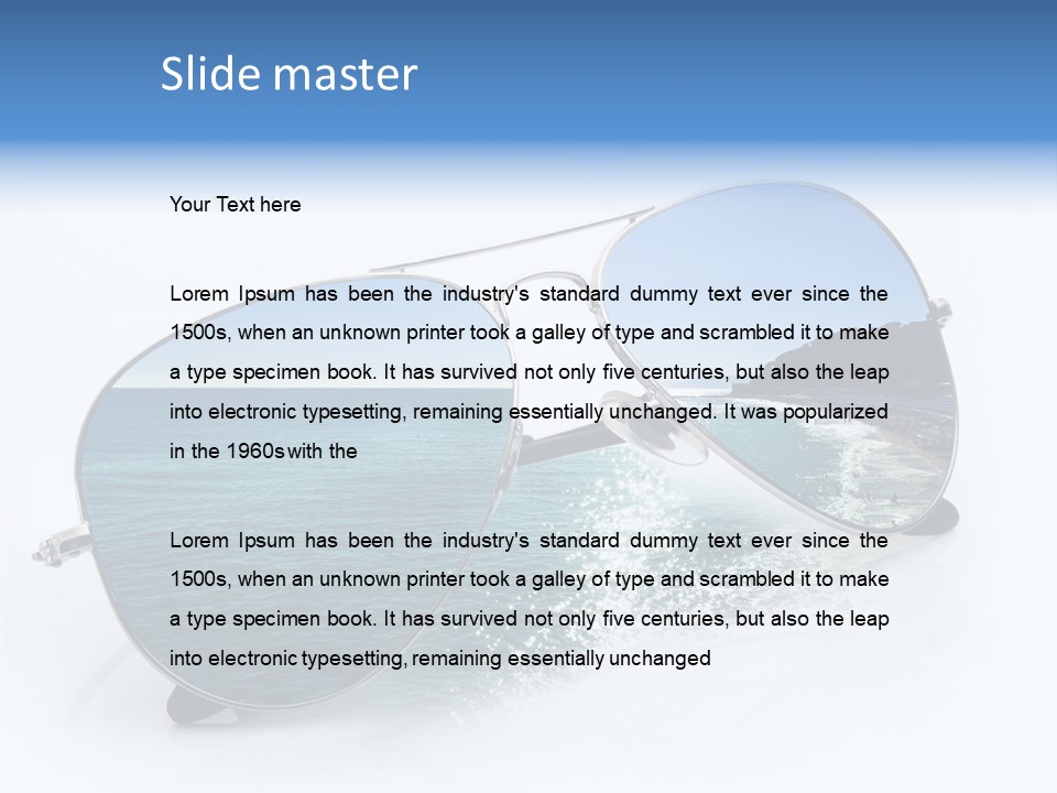 Sand Nature Summer PowerPoint Template