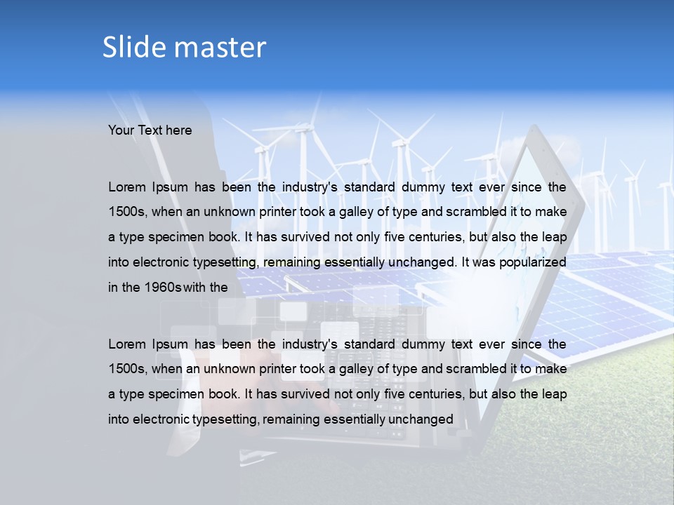 Success Supply Businessman PowerPoint Template