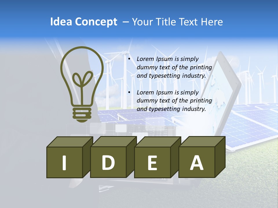 Success Supply Businessman PowerPoint Template