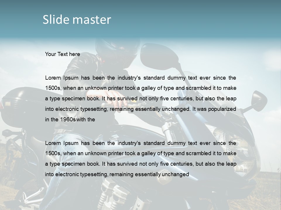 Vehicle Fresco Helmet PowerPoint Template