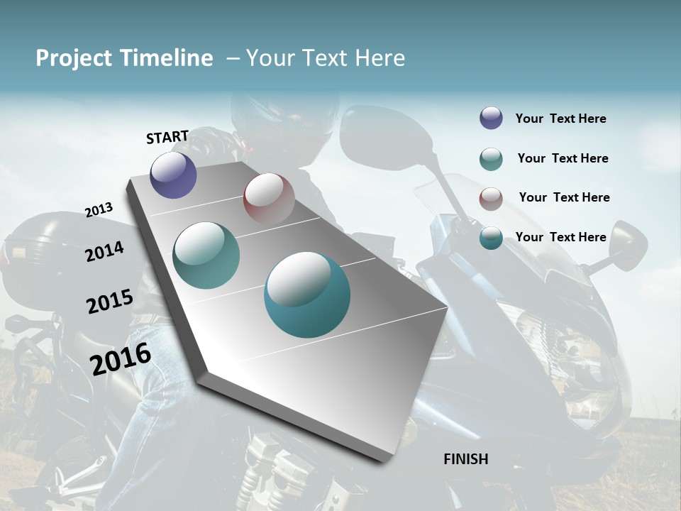 Vehicle Fresco Helmet PowerPoint Template
