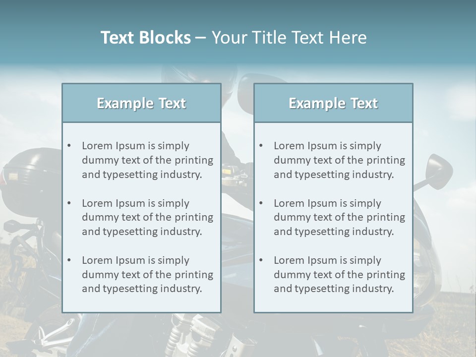 Vehicle Fresco Helmet PowerPoint Template