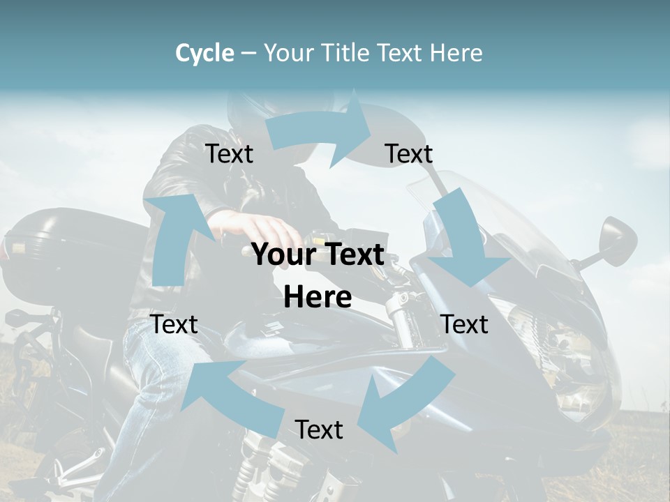 Vehicle Fresco Helmet PowerPoint Template